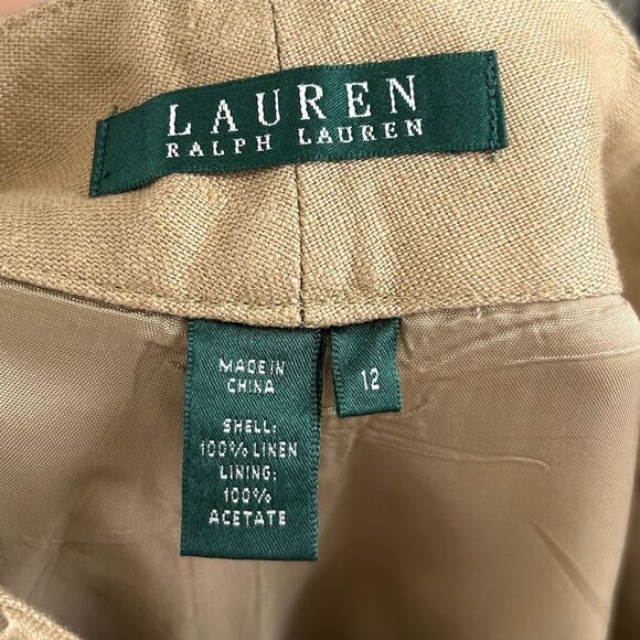Vintage Lauren Ralph Lauren Classic Tan Line Trousers Pants - Picture 7 of 8